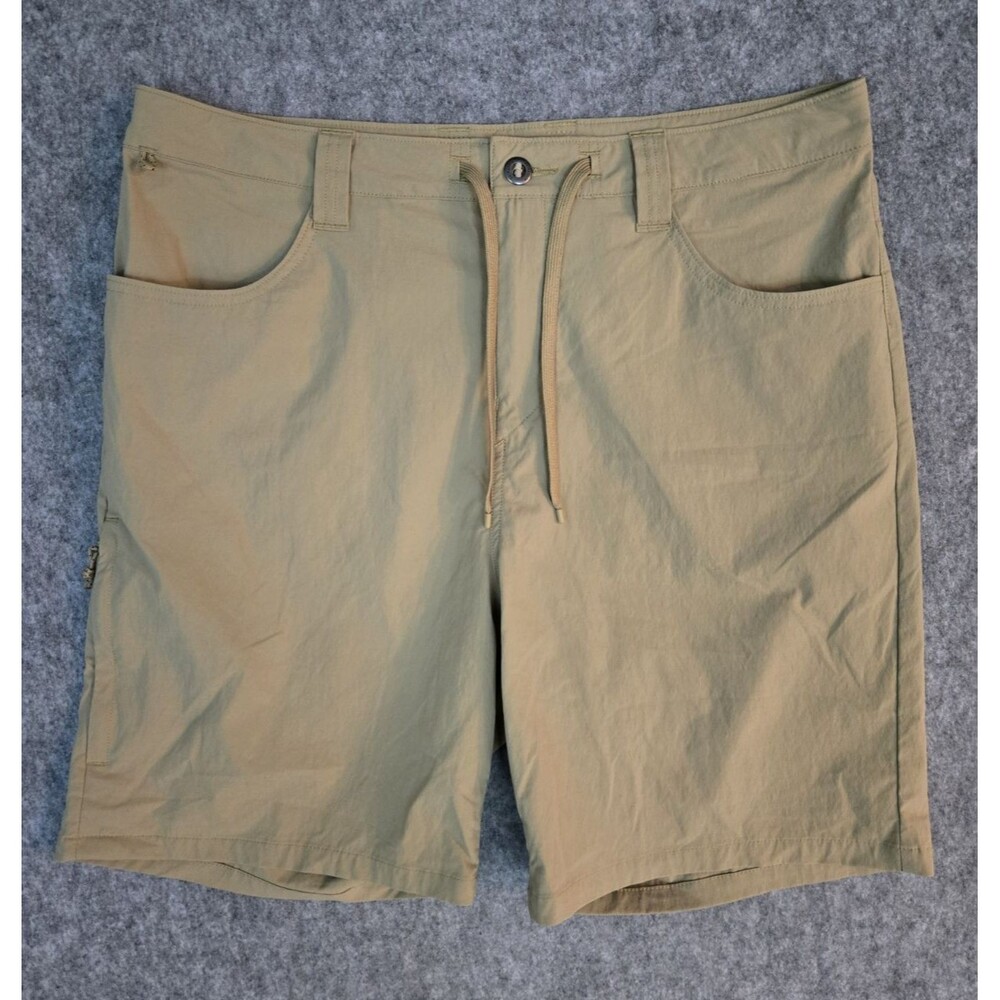 Patagonia Quandary Shorts Mens 34 Tan 8" Hiking Stretch Gorp Outdoors 57813